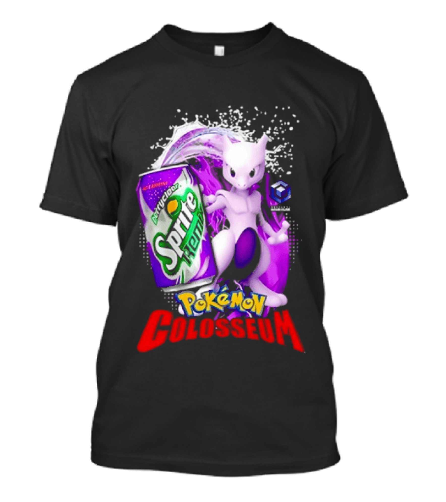 Mewtwo Sprite Remix Pokémon Colosseum Collaboration Vintage Aesthetic T-Shirt