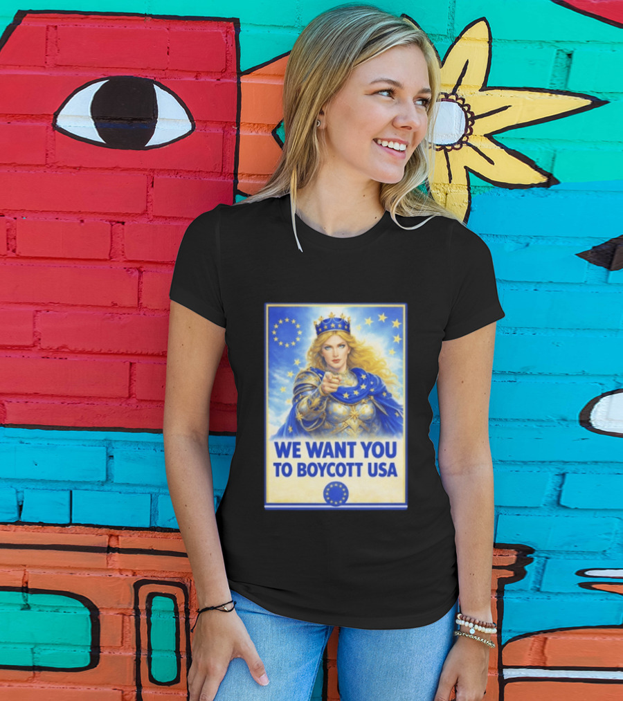 We Want You To Boycott USA Knight Queen Stars Crown T-Shirt
