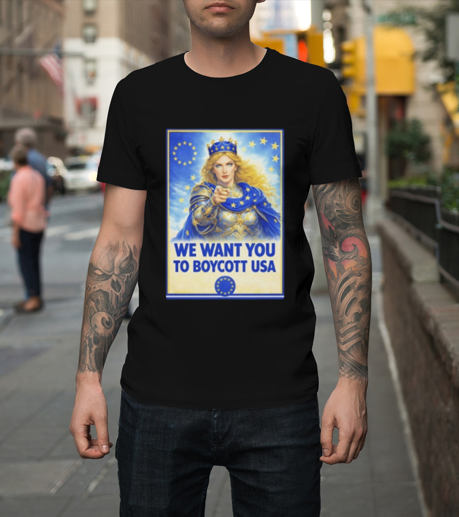 We Want You To Boycott USA Knight Queen Stars Crown T-Shirt