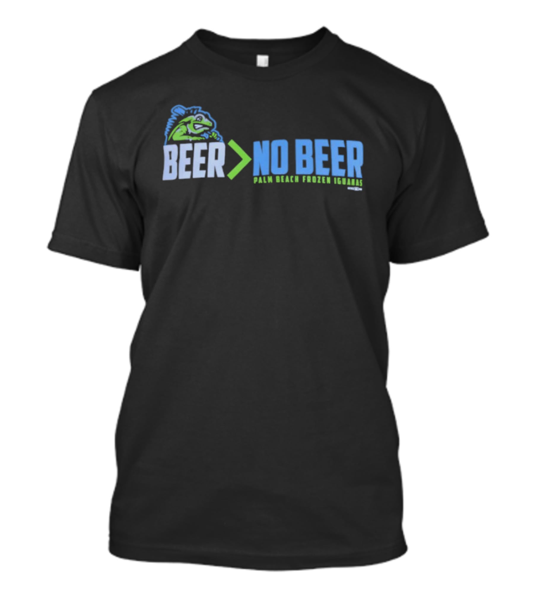Palm Beach Frozen Iguanas Beer Greater Than No Beer T-Shirt
