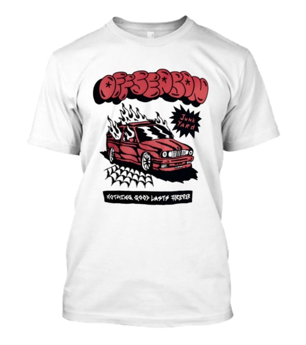 Offseason Junk Yard Nothing Good Lasts Forever Retro Car T-Shirt