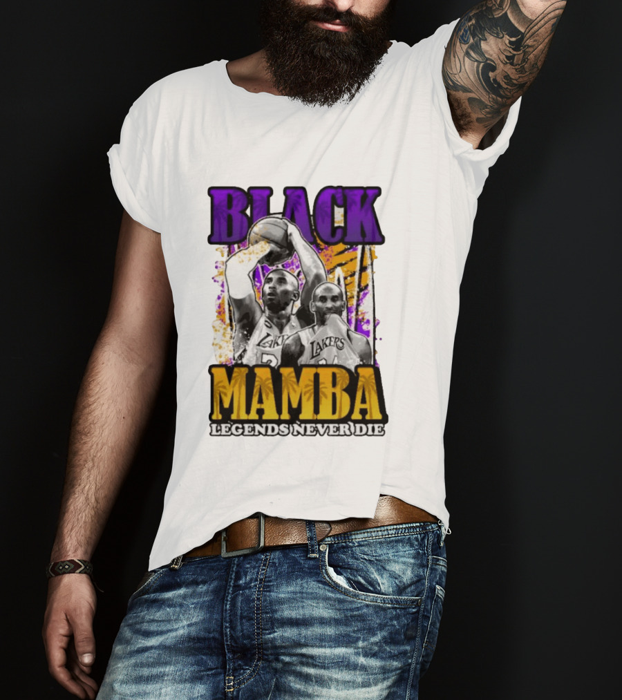 Black Mamba Lakers Legends Never Die T-Shirt