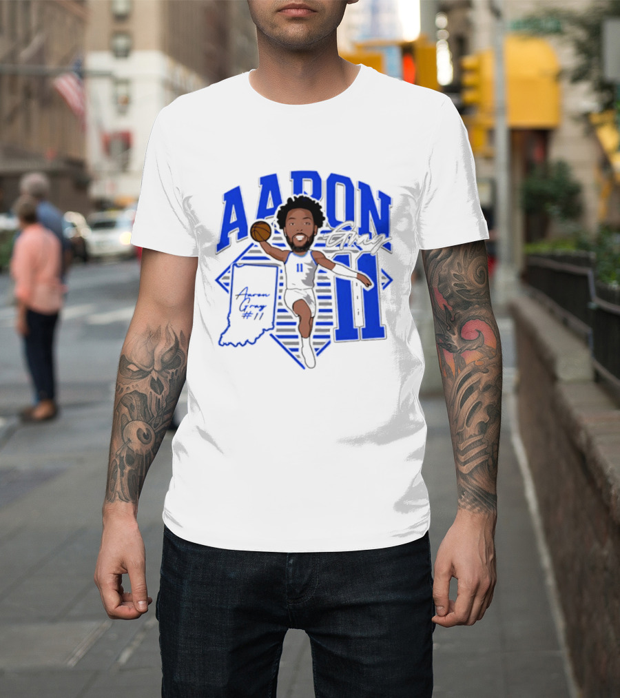 Aaron Gray 11 Basketball New Orleans Hornets Indiana T-Shirt