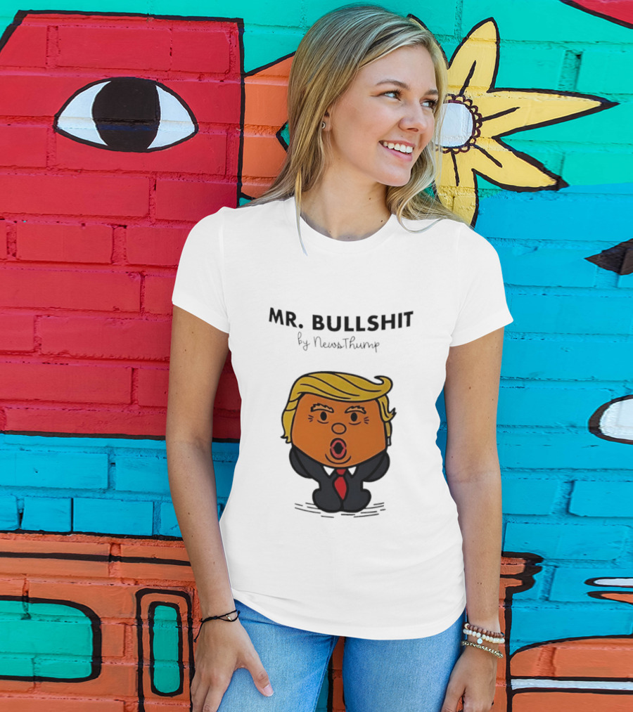 Mr Bullshit By NewsThump Cartoon T-Shirt