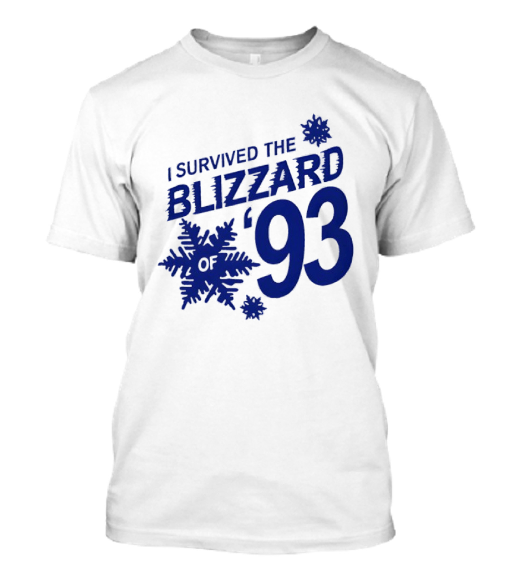 I Survived The Blizzard '93 Snowflake T-Shirt