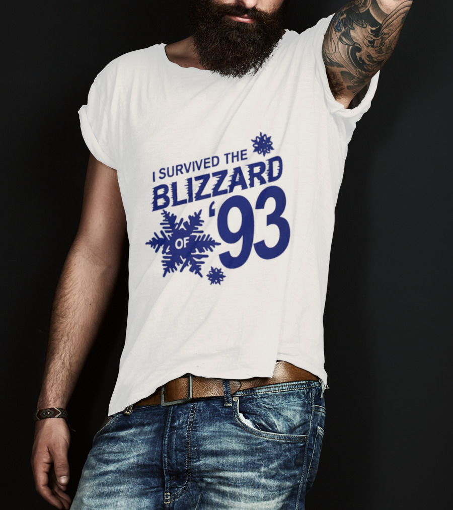 I Survived The Blizzard '93 Snowflake T-Shirt