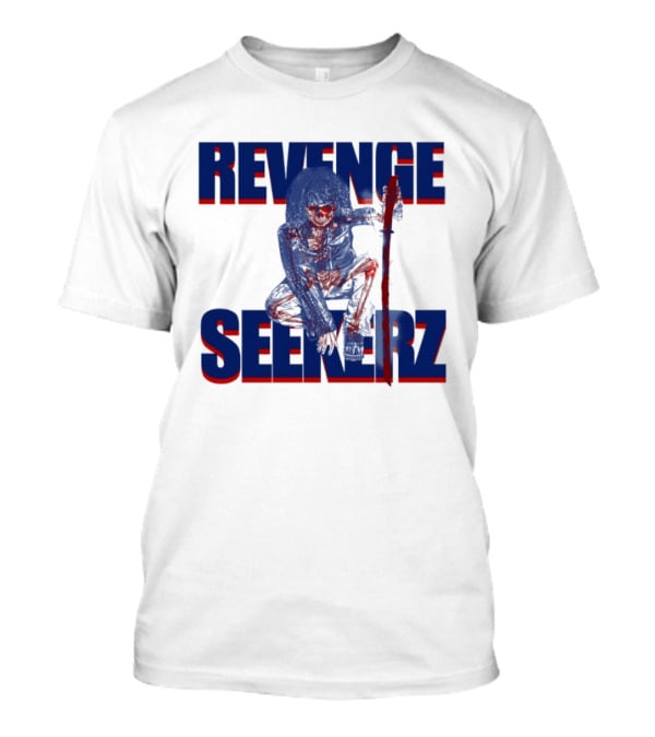 Revenge Seekerz Skeleton Horror Creepy Skeleton Warrior T-Shirt