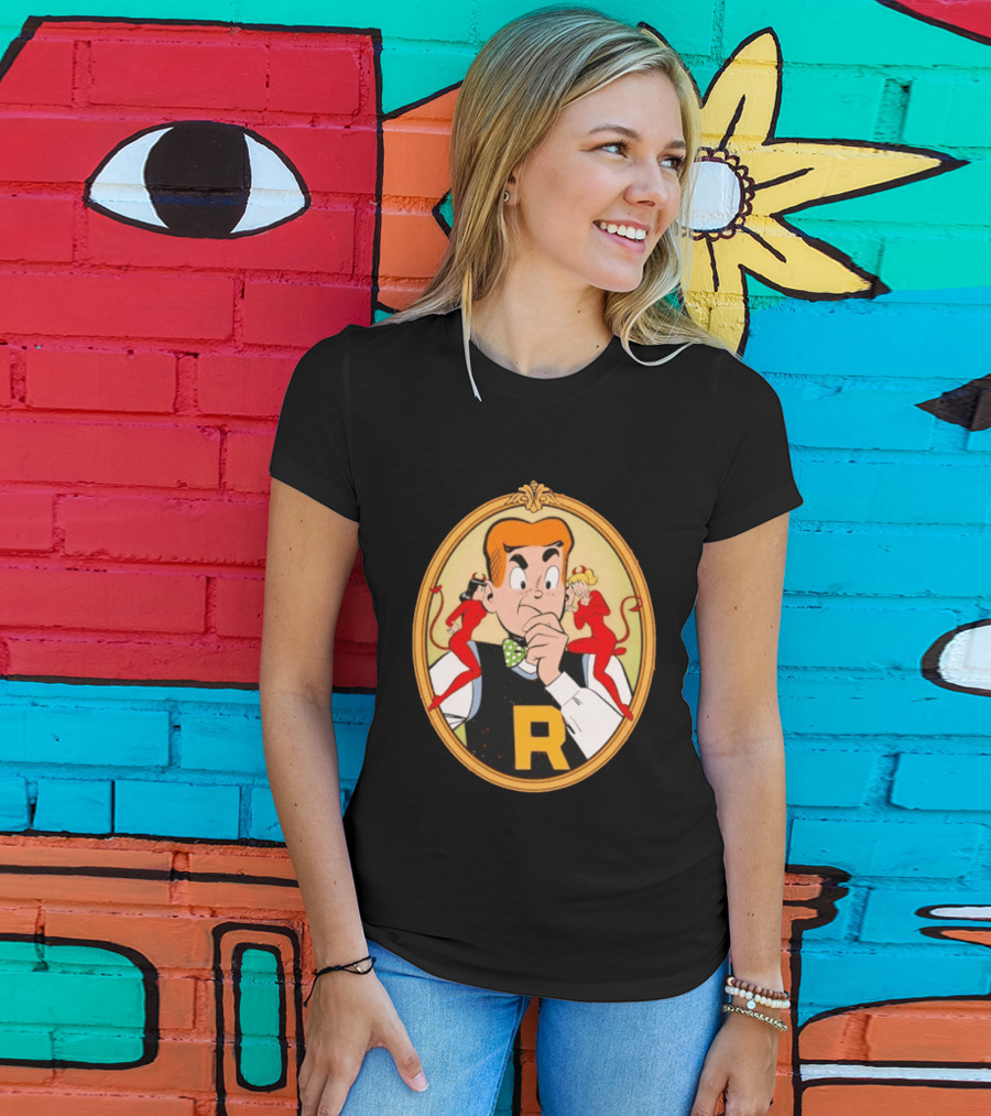 Betty And Veronica Devils Archie Comics Vintage Cartoon Characters T-Shirt