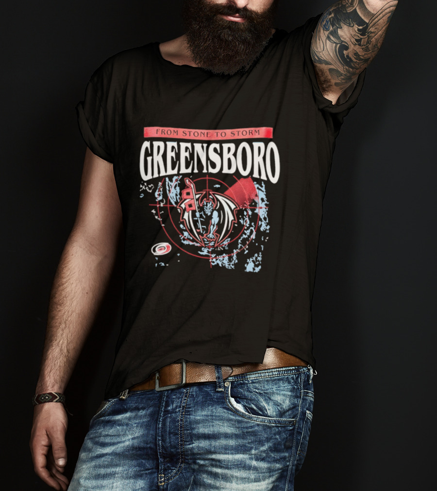 Greensboro From Stone To Storm Red Dragon Target T-Shirt