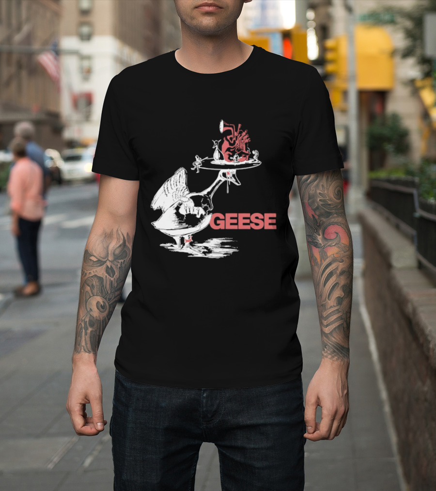 Geese Hieronymus Bosch Style Heart T-Shirt