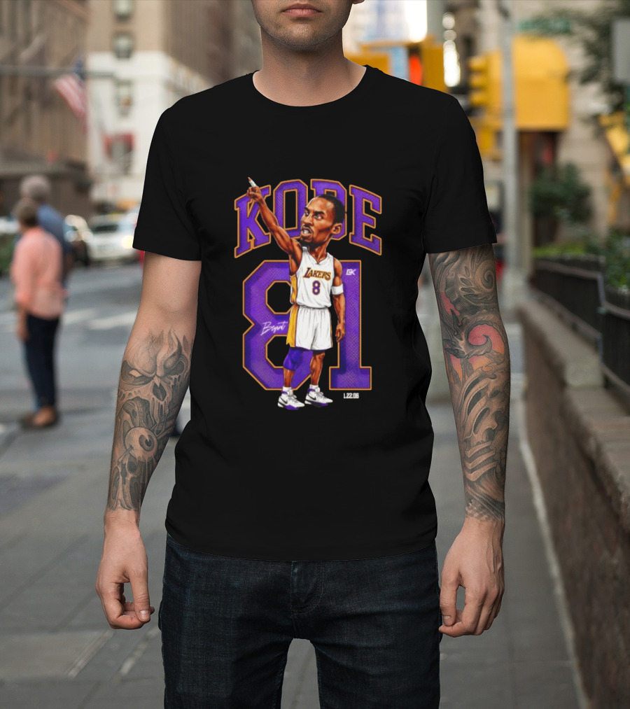 Kobe Bryant Lakers 81 Points Mamba T-Shirt