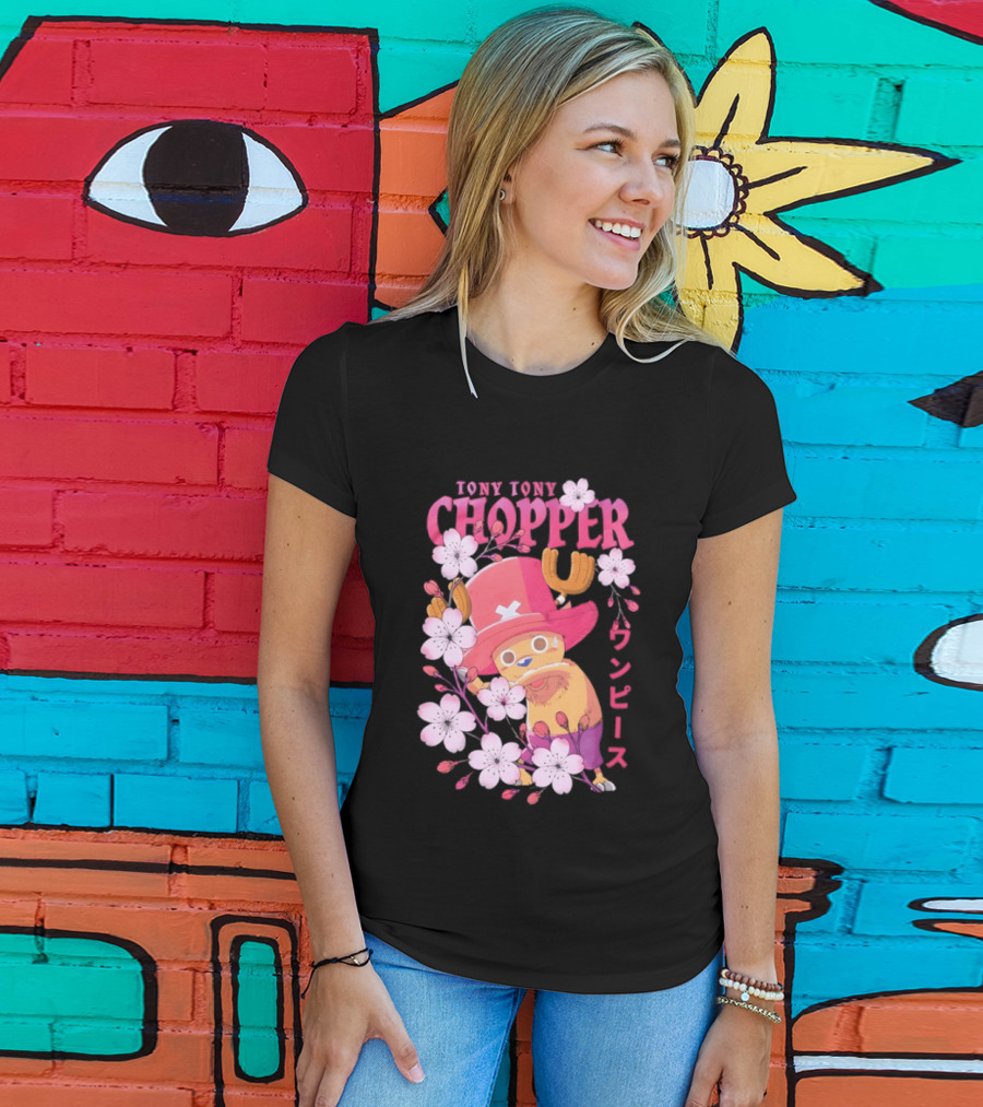 One Piece Tony Tony Chopper Sakura Blossom T-Shirt