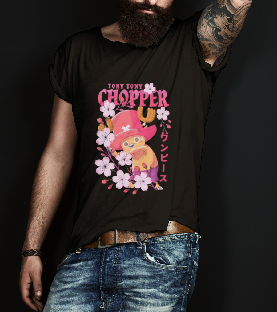 One Piece Tony Tony Chopper Sakura Blossom T-Shirt