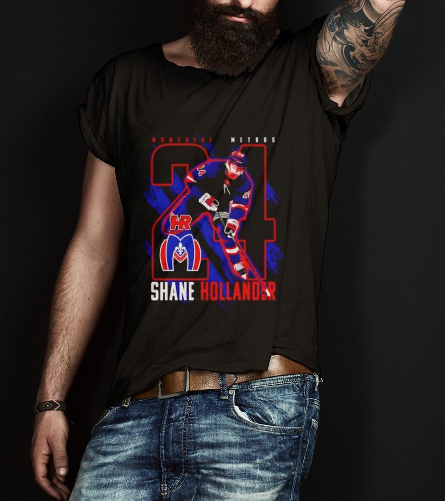 Shane Hollander Montreal Meteors HR Hockey Team 27 T-Shirt