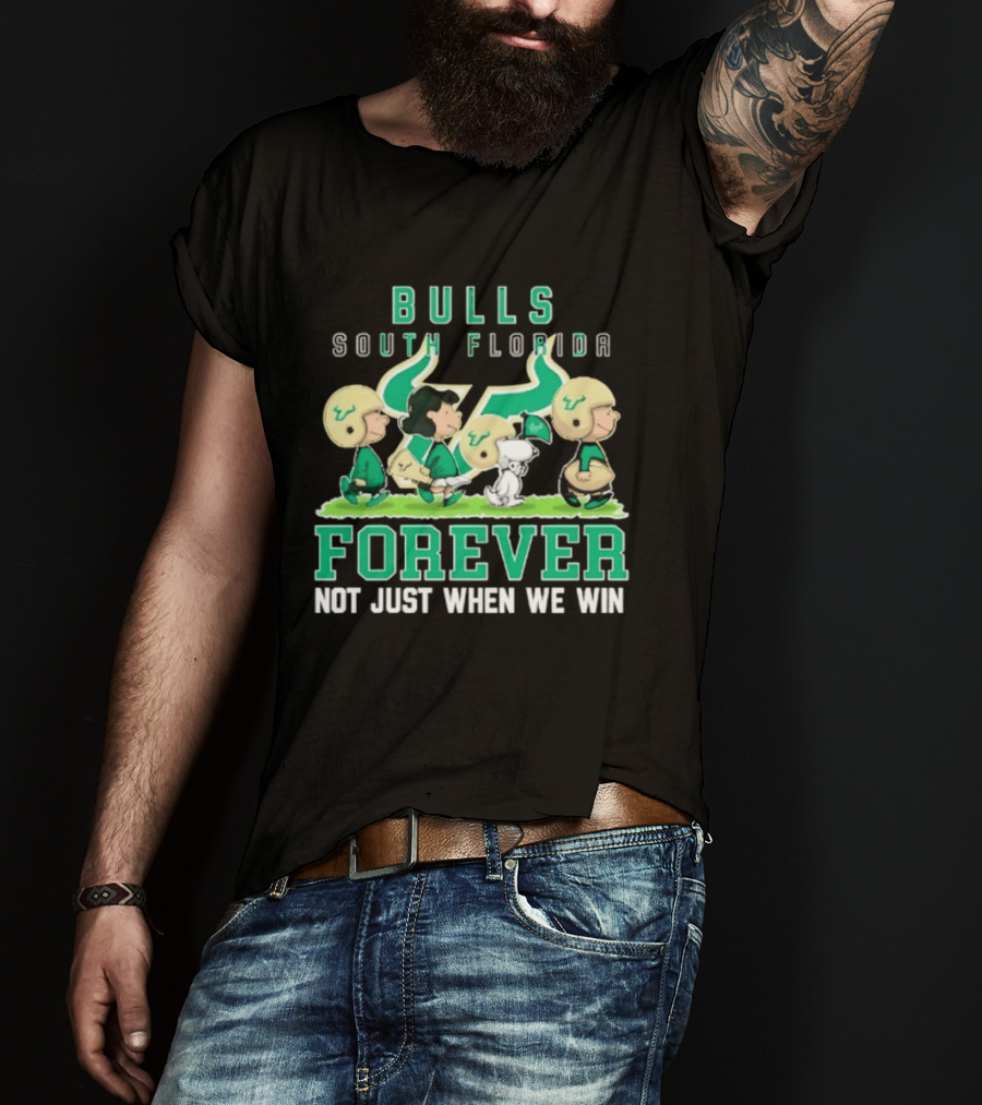 South Florida Bulls Peanuts Collaboration Forever Not Just When We Win T-Shirt