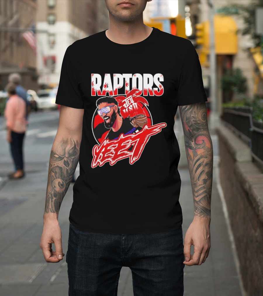 Toronto Raptors Jey Uso YEET 2026 Collaboration T-Shirt