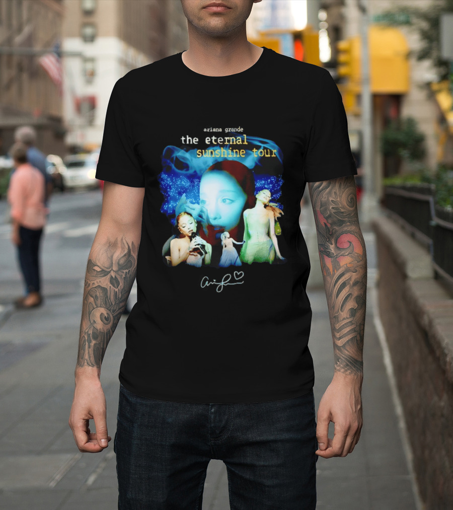 Ariana Grande The Eternal Sunshine Tour Collage With Signature T-Shirt