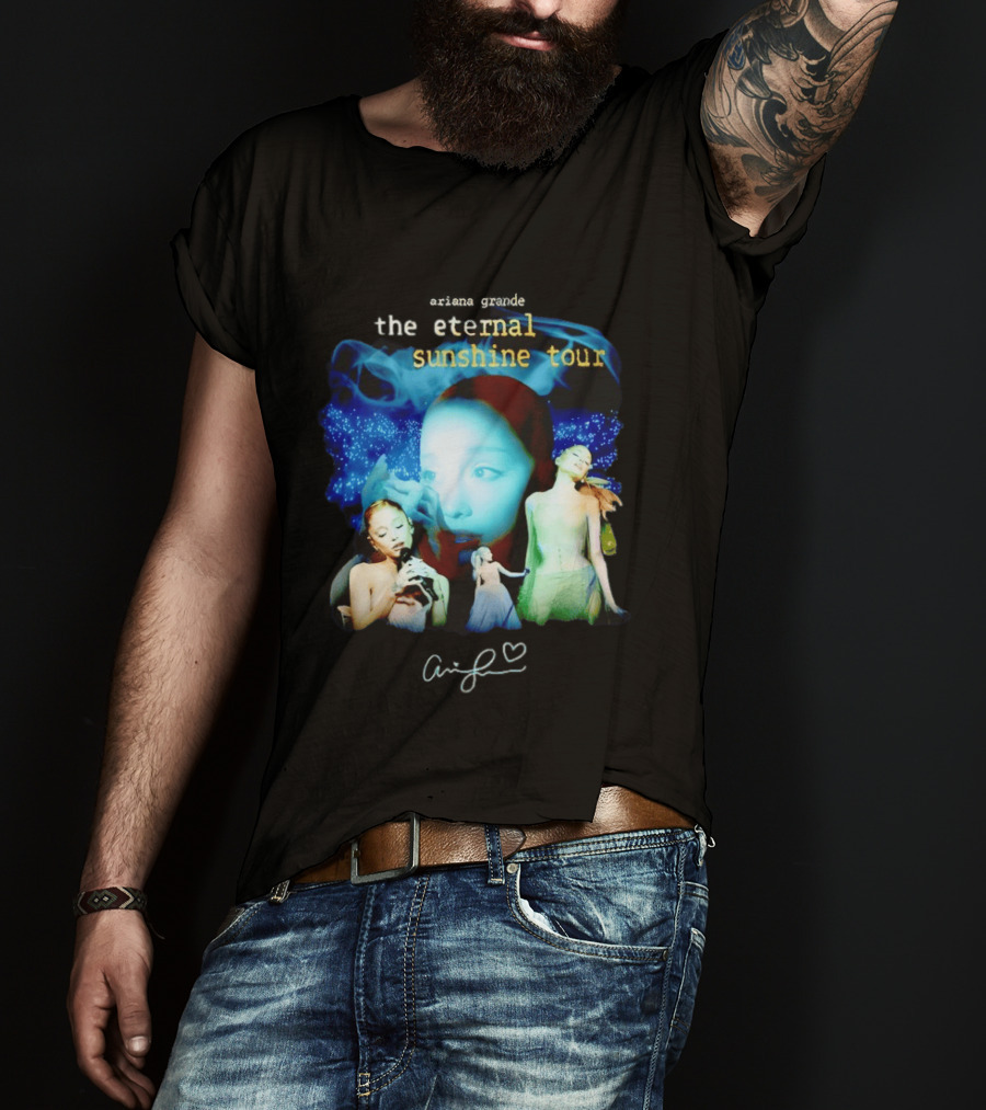 Ariana Grande The Eternal Sunshine Tour Collage With Signature T-Shirt