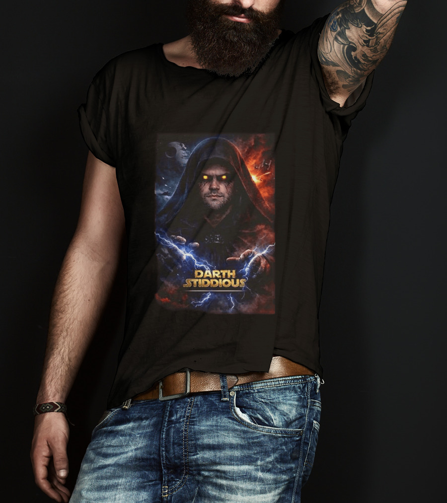 Darth Stiddious Jarrett Stidham Lightning Eyes Sith Star Wars T-Shirt