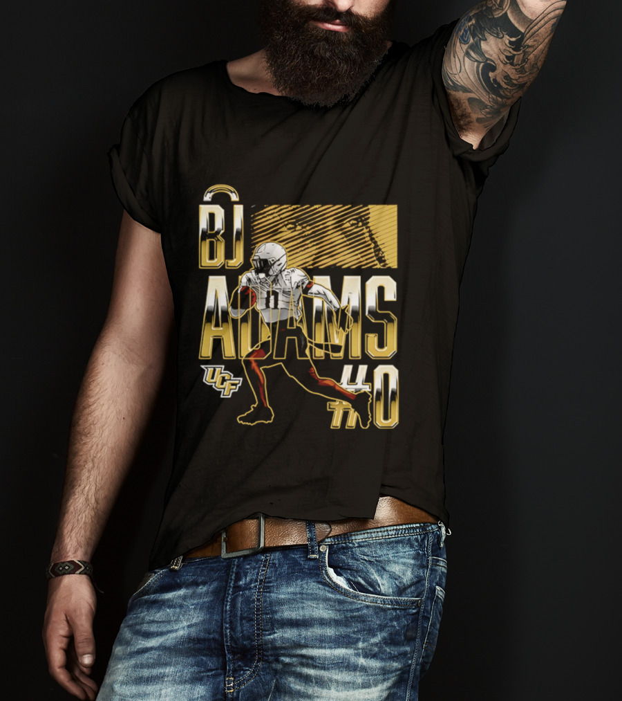 BJ Adams UCF Football NCAA Caricature Player 40 T-Shirt