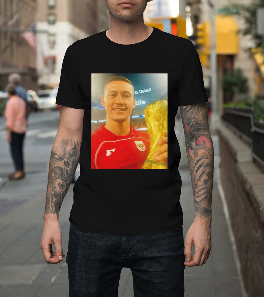 Life Stadium Álex Grimaldo Bundesliga Trophy Event Image T-Shirt