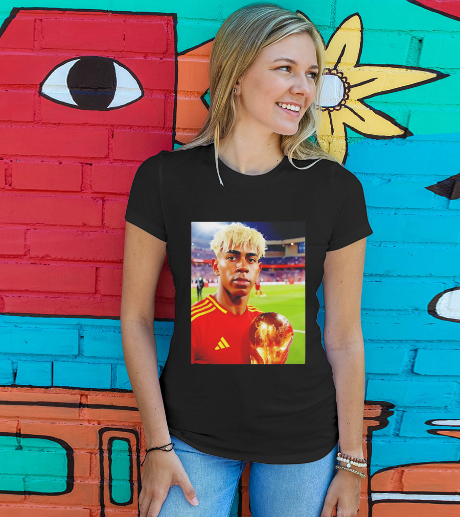 Lamine Yamal Barcelona Young Talent With Trophy T-Shirt