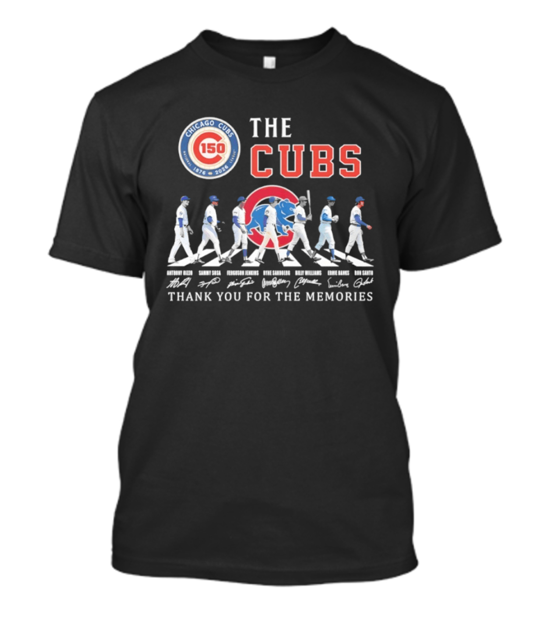 Chicago Cubs 150th Anniversary The Cubs Thank You For The Memories 1876 2026 T-Shirt