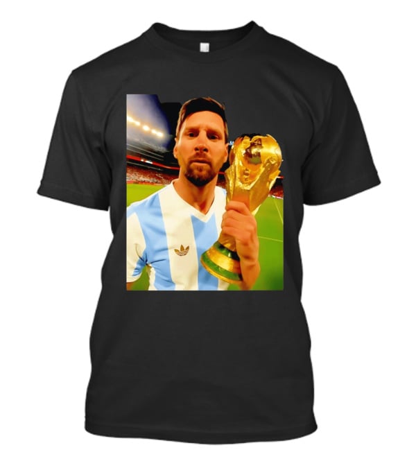 Argentina World Cup Messi Trophy Victory T-Shirt