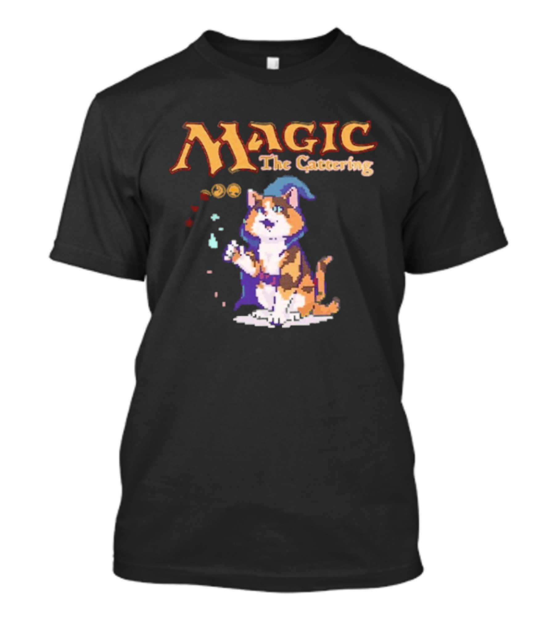 Magic The Cattering Cat Wizard With Magic The Gathering T-Shirt