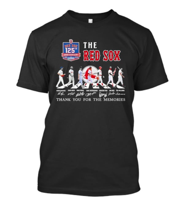 Boston Red Sox 125th Anniversary Players 1901 2026 Thank You For The Memories T-Shirt