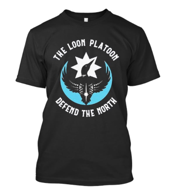 The Loon Platoon Defend The North Logo Star T-Shirt