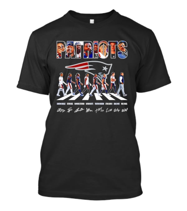 New England Patriots Abbey Road Signatures 2026 T-Shirt