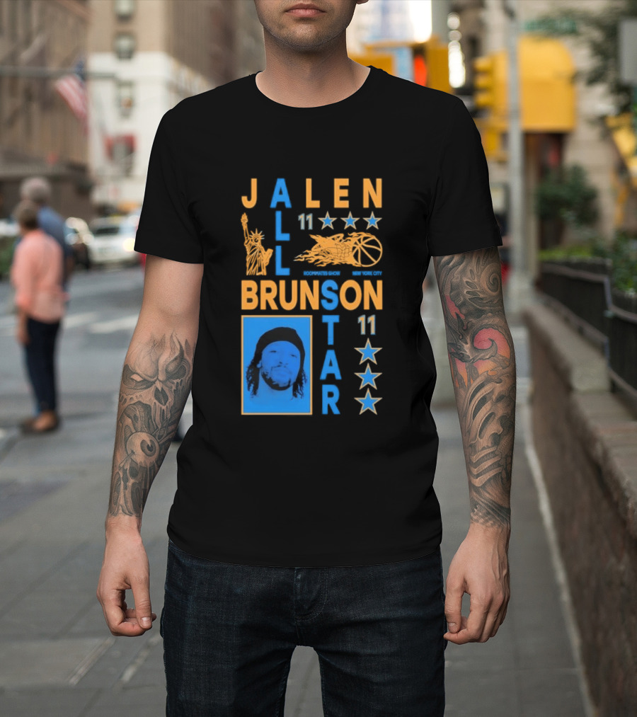 Jalen Brunson 11 New York Basketball Star Player T-Shirt