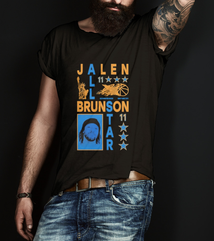 Jalen Brunson 11 New York Basketball Star Player T-Shirt