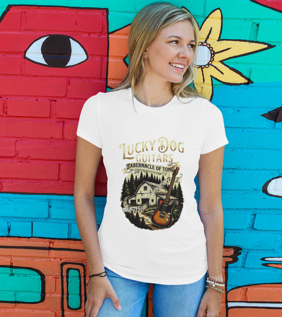 Lucky Dog Guitars Tabernacle Of Tone Cleveland TN Musical Barn Scene T-Shirt