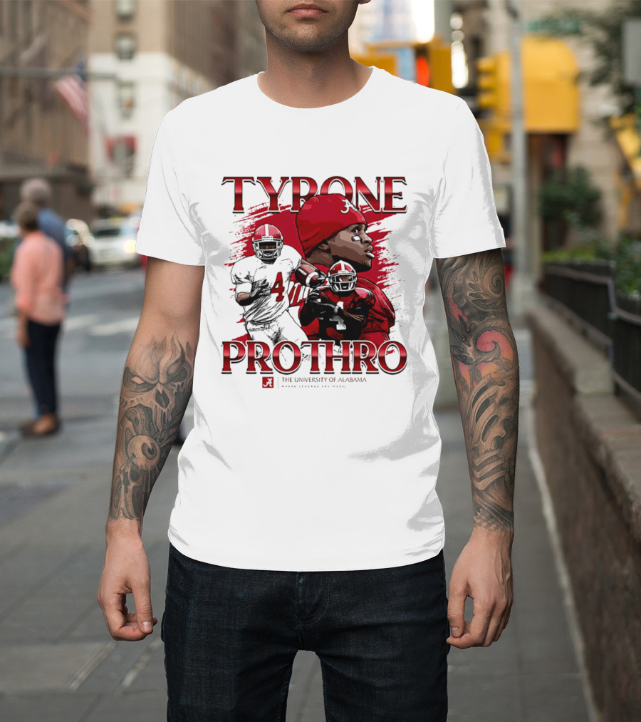 Tyrone Prothro University Of Alabama Football Icon NCAA Legends T-Shirt