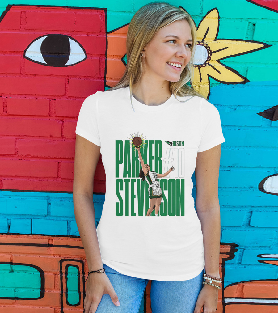 Parker Stevenson OKBU Bison #10 Basketball NCAA Caricature T-Shirt