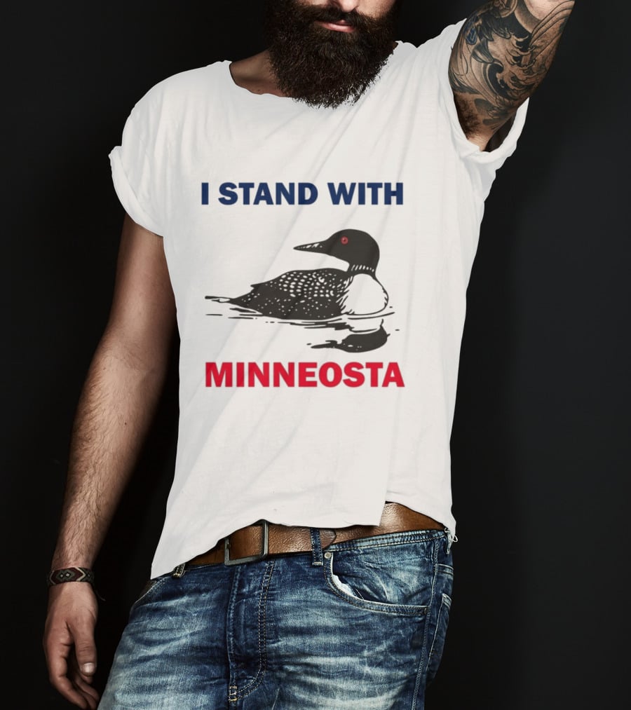 I Stand With Minnesota Common Loon T-Shirt