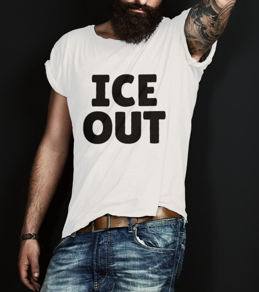USA People Support ICE OUT Message T-Shirt