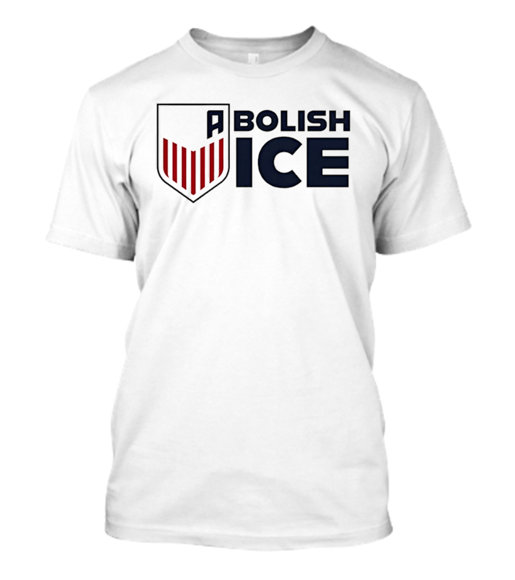 Abolish Ice Shield Red Stripes T-Shirt