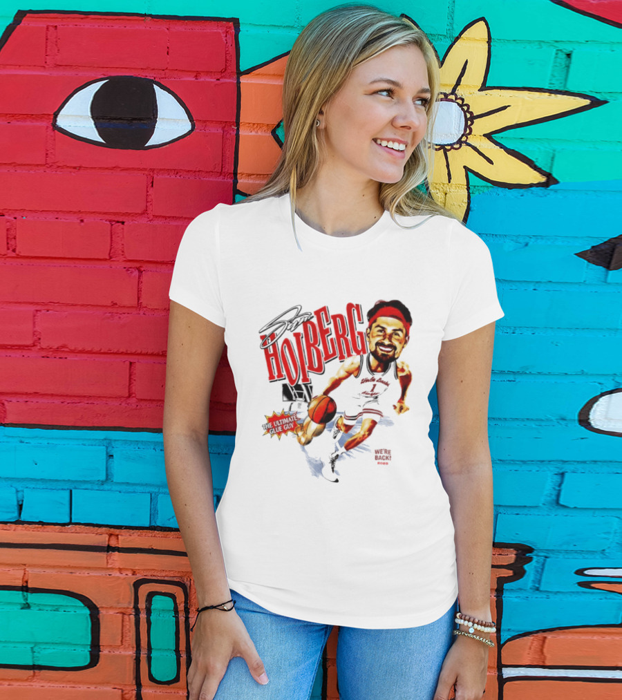 Sam Hoiberg Nebraska Cornhuskers We're Back Ultimate Glue Guy Basketball Player Red T-Shirt