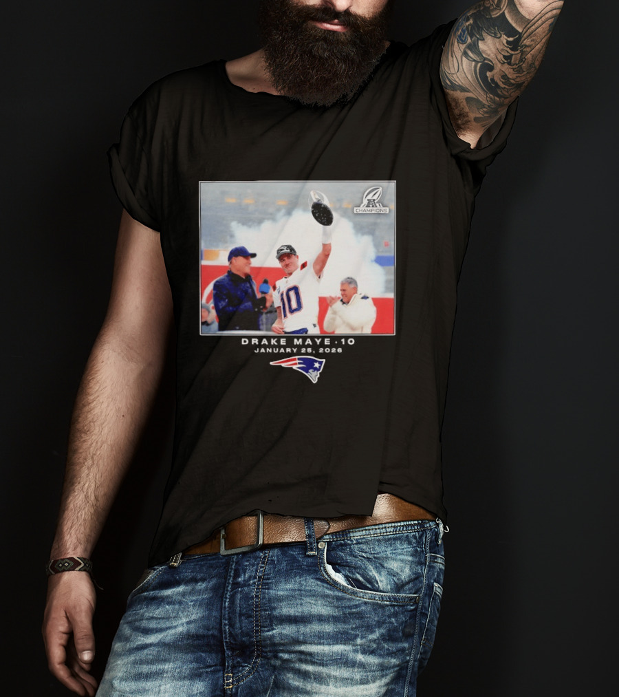 Drake Maye New England Patriots Super Bowl Champions Week 21 Big & Tall T-Shirt