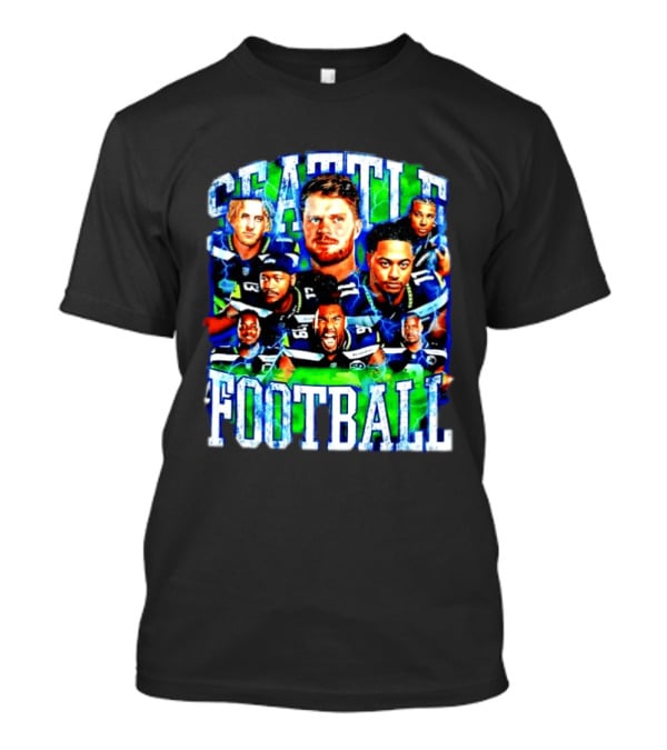 Seattle Football Players Team Spirit Celebration T-Shirt