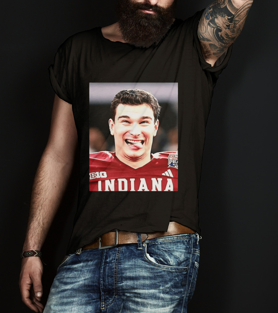 Indiana Hoosiers Fernando Mendoza NCAA Football Celebration Big Ten Championship Peachtree Bowl T-Shirt