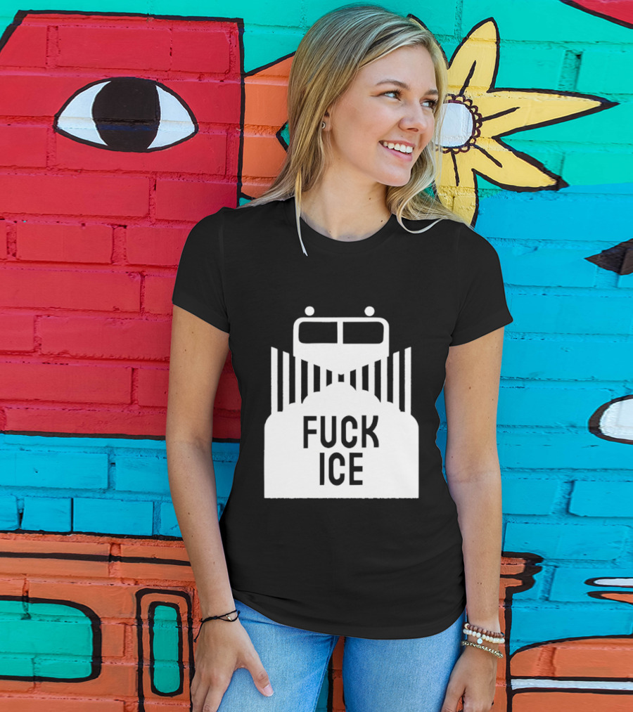 Fuck Ice Detention Abolition Protest Message T-Shirt