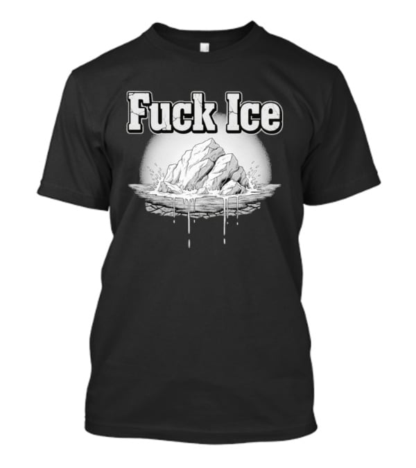 Iceberg Statement Bold Typography Ice Melting T-Shirt