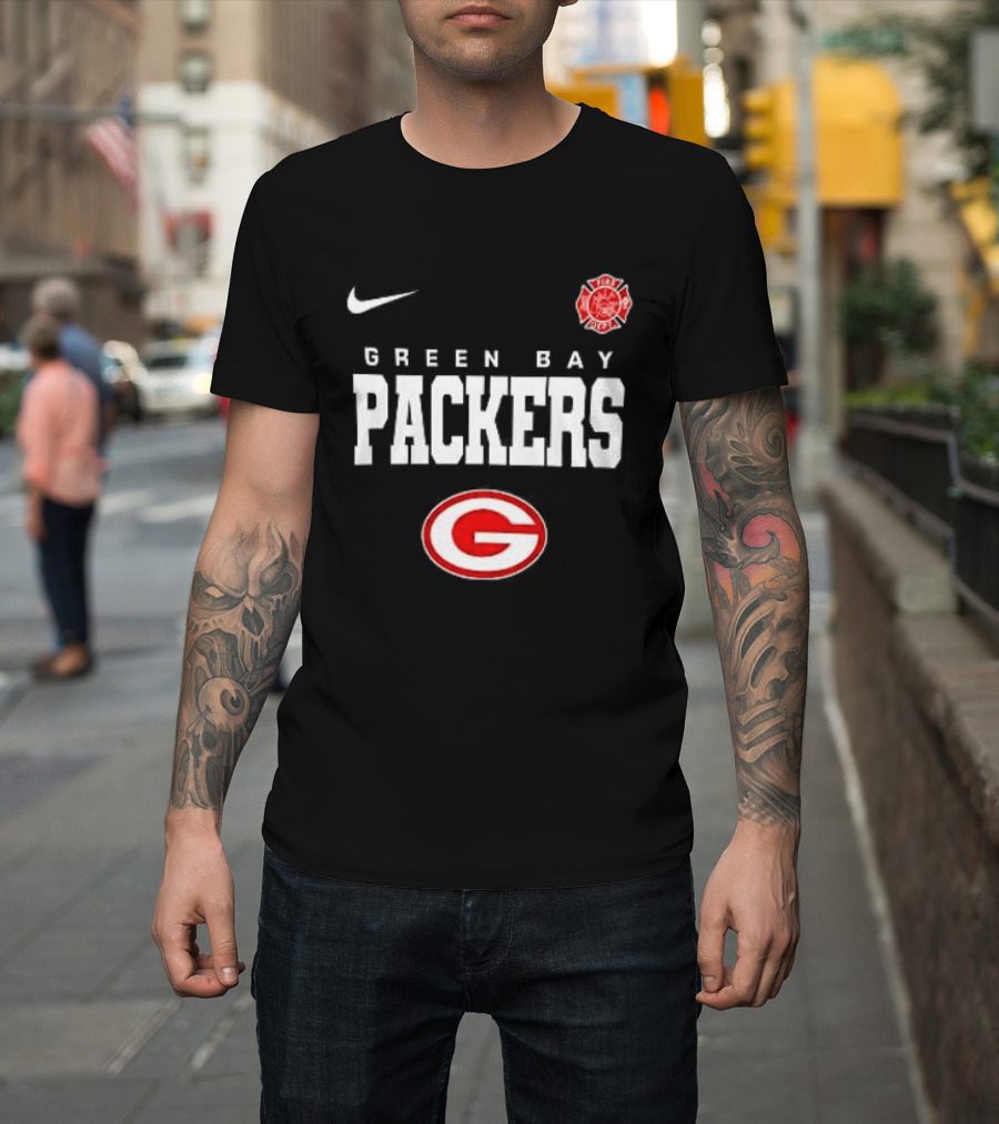 Green Bay Packers Red Friday Firefighter Nike Packers G T-Shirt