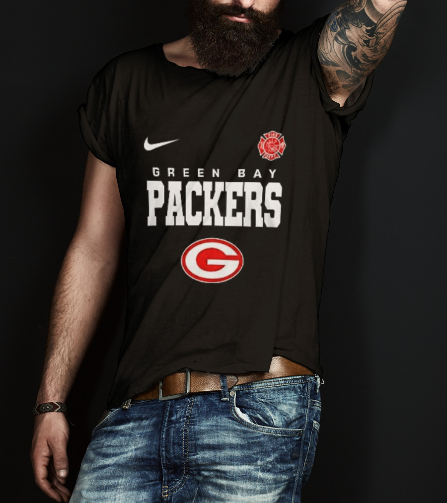 Green Bay Packers Red Friday Firefighter Nike Packers G T-Shirt