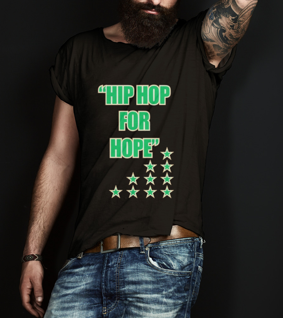 Hip Hop For Hope Green Stars Collection T-Shirt