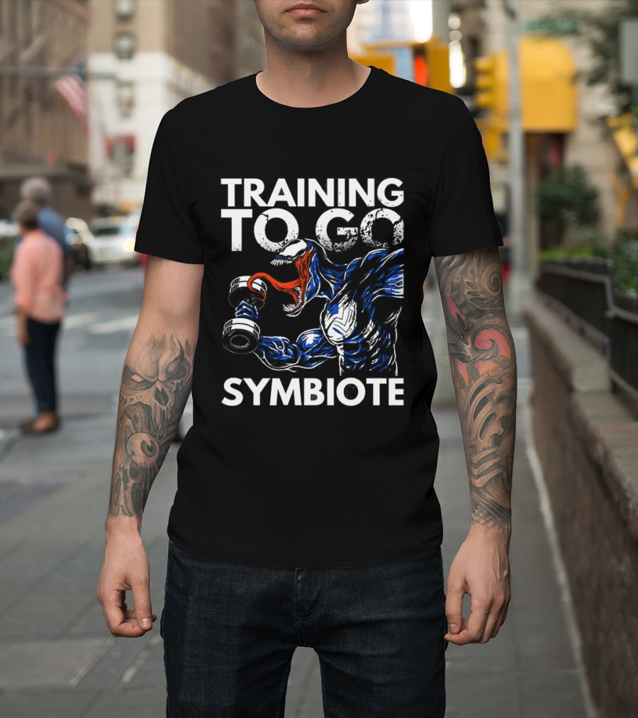 Venom Training To Go Symbiote Gym Comic Fitness Motivation T-Shirt